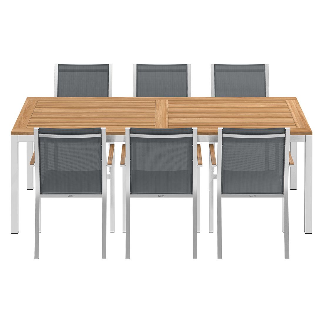 Stern Cardiff Gartenmöbel-Set L (6 Plätze) mit OUTLIV. Tisch 220x100cm