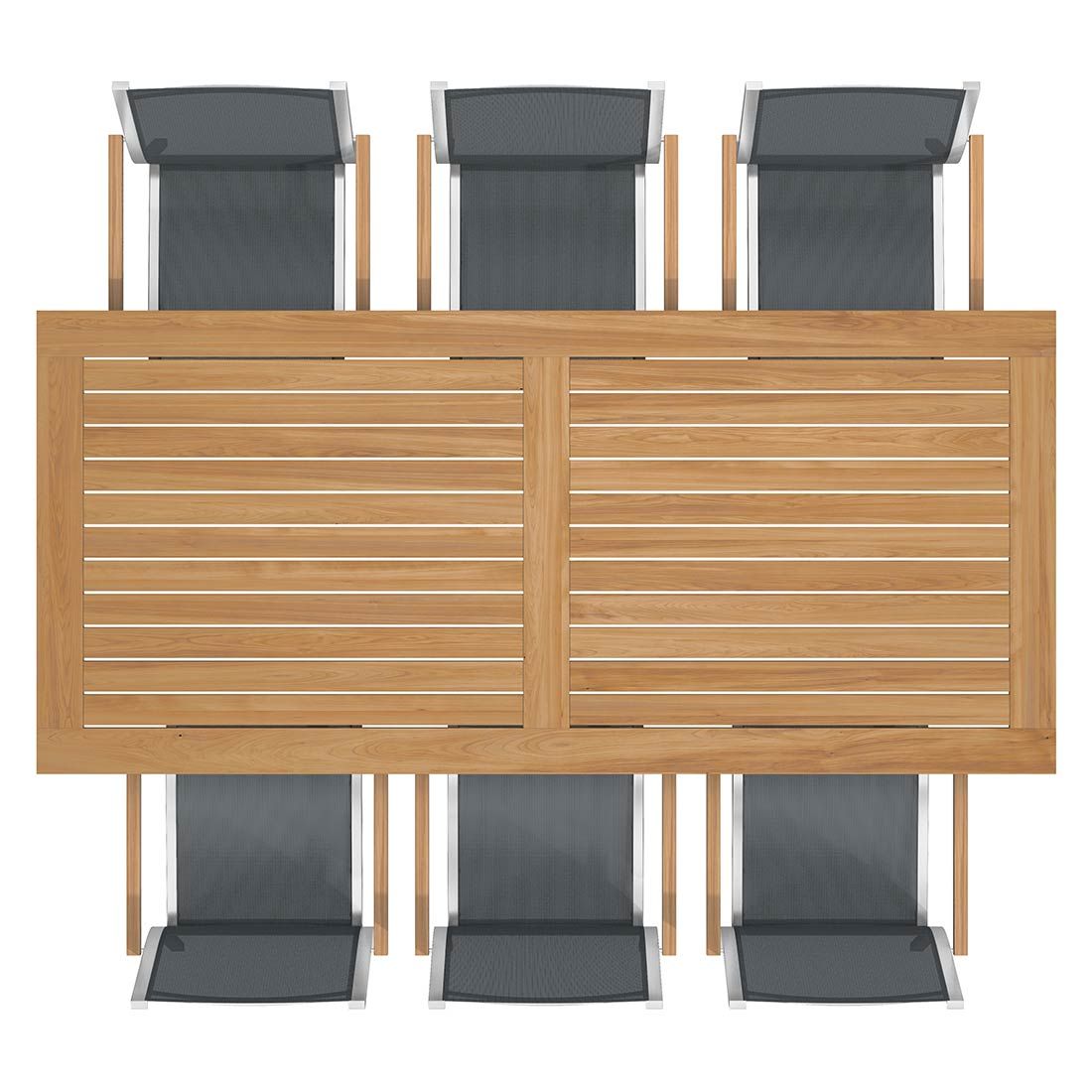 Stern Cardiff Gartenmöbel-Set L (6 Plätze) mit OUTLIV. Tisch 220x100cm