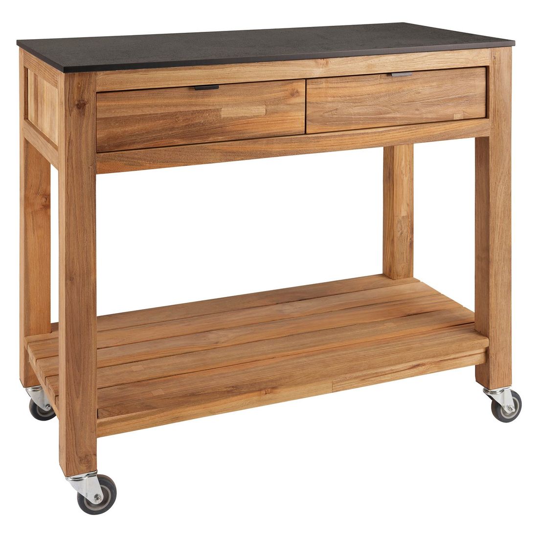 Stern Hilda Gartenschrank Teak recycelt/Silverstar