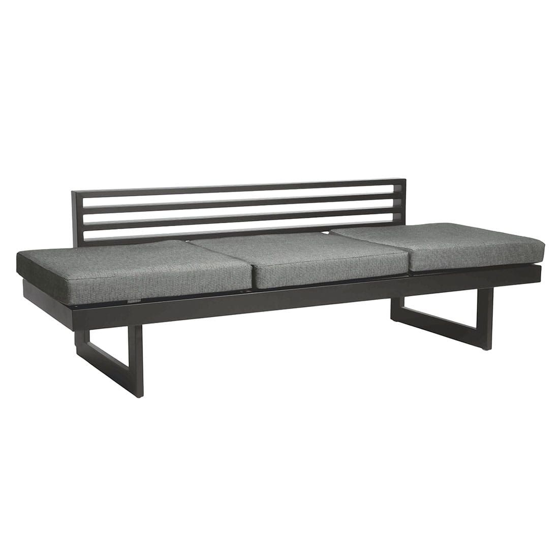 Stern New Holly Diningsofa Aluminium/Outdoorstoff