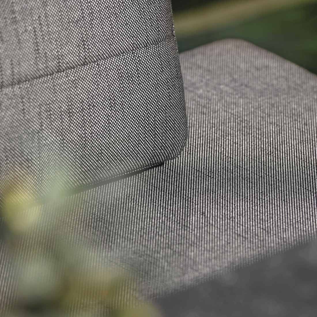 Stern New Holly Diningsofa Aluminium/Outdoorstoff