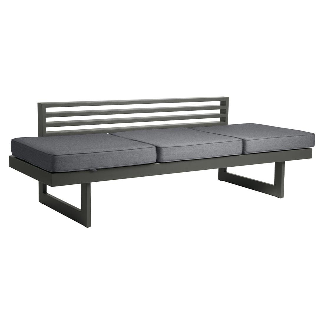 Stern New Holly Diningsofa Aluminium/Kunstfaser