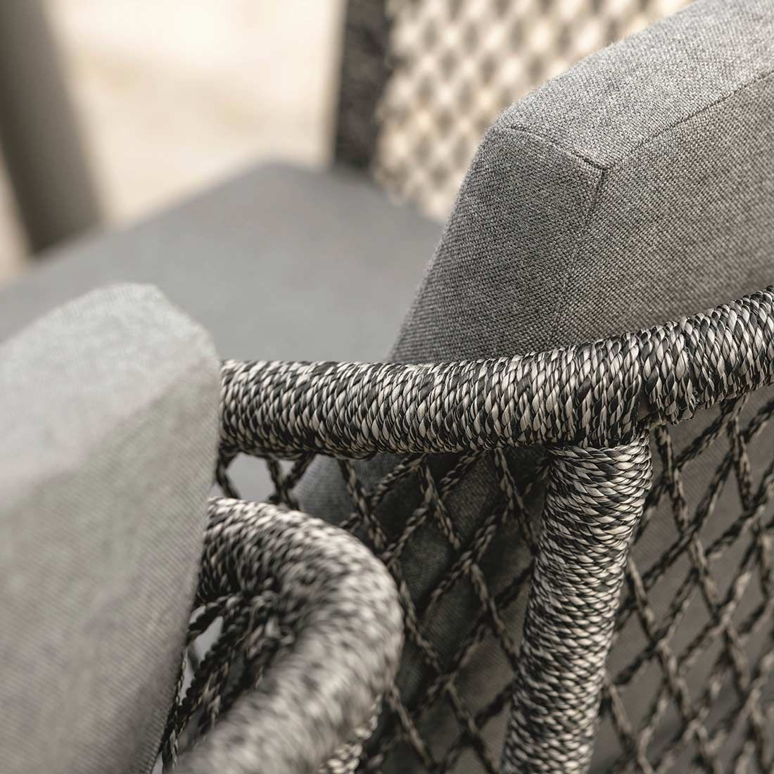 Stern Odea Gartensessel Aluminium/Rope/Polyacryl