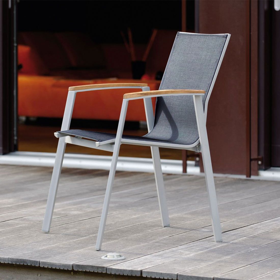 Stern Top Stapelsessel Aluminium/Textilene