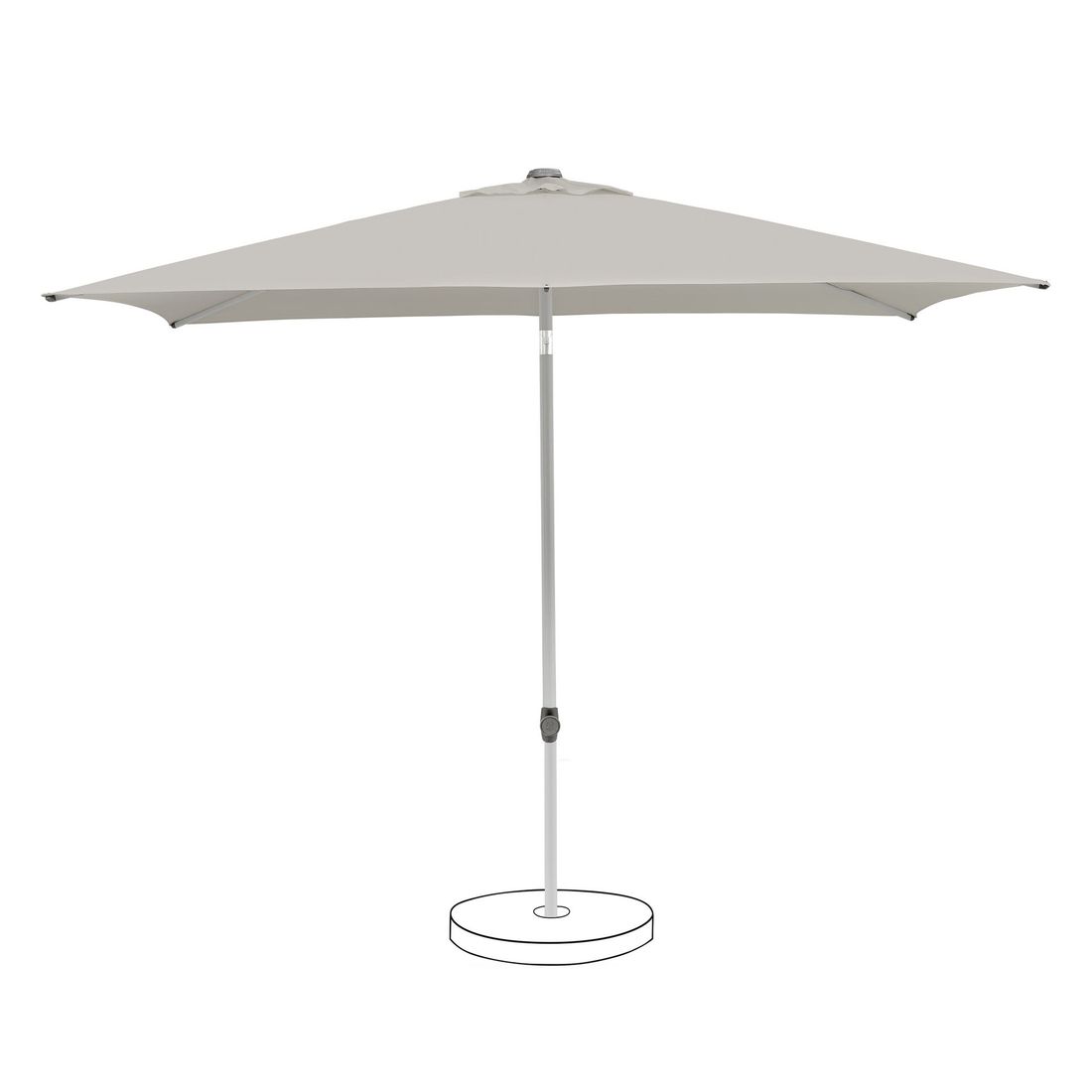 Suncomfort Pop Up Mittelstockschirm 250x200cm