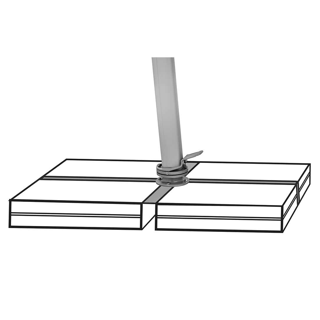 Suncomfort Varioflex Ampelschirm Solar/LED 300x300cm