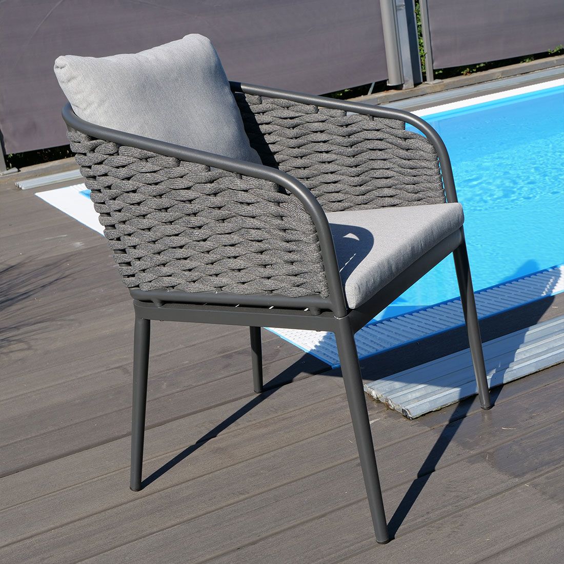 Sungörl Lago Gartensessel Aluminium mit Sitz- und Rückenkissen