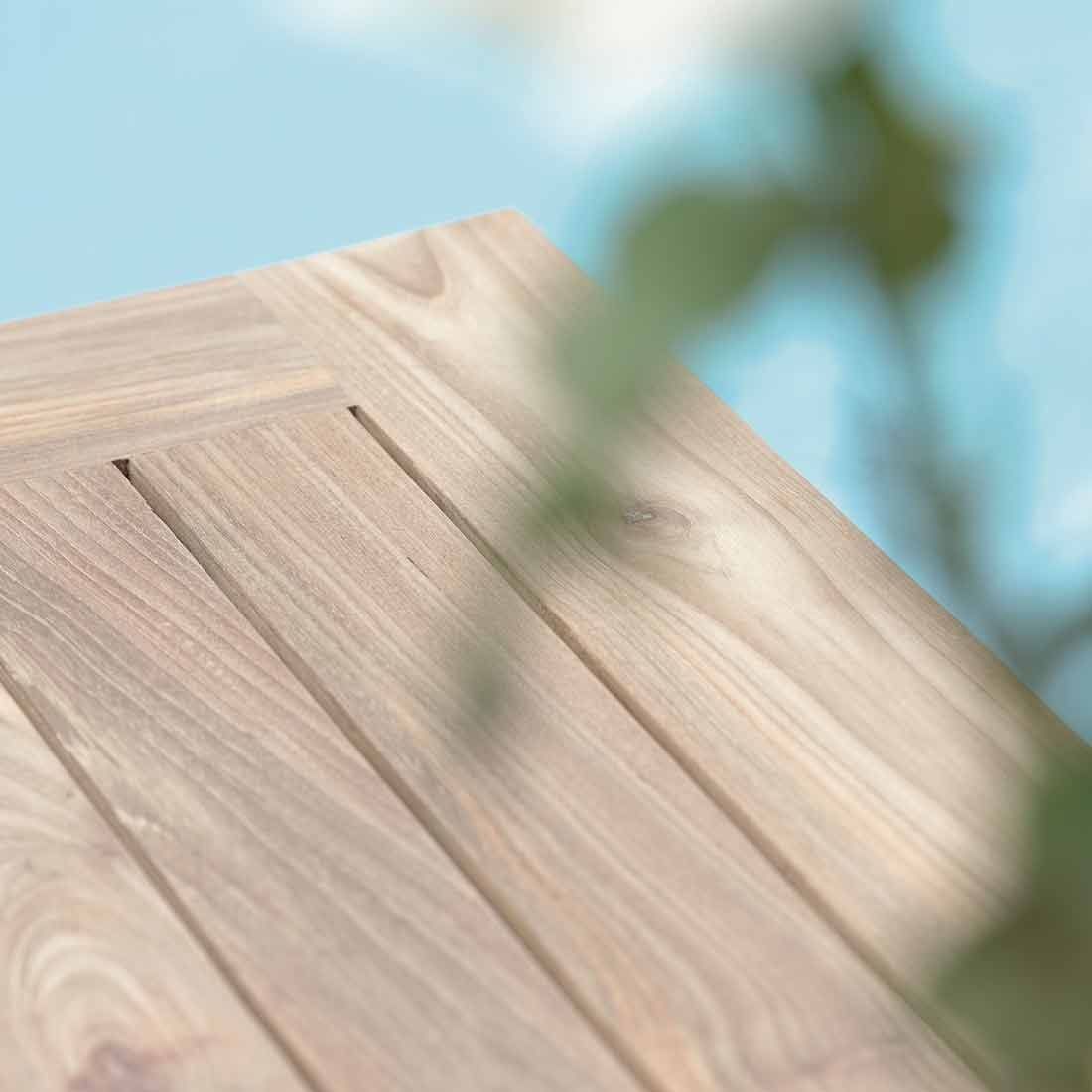 Stern Gartentisch-Platte 80x80cm Old Teak