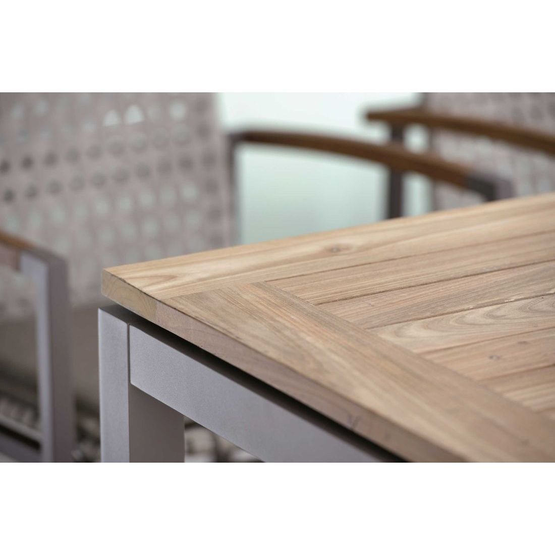 Stern Gartentisch-Platte 80x80cm Old Teak