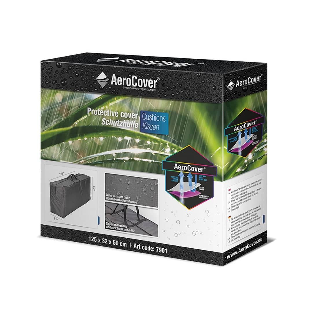 AeroCover Schutztasche für Auflagen 123x32x50cm Polyester