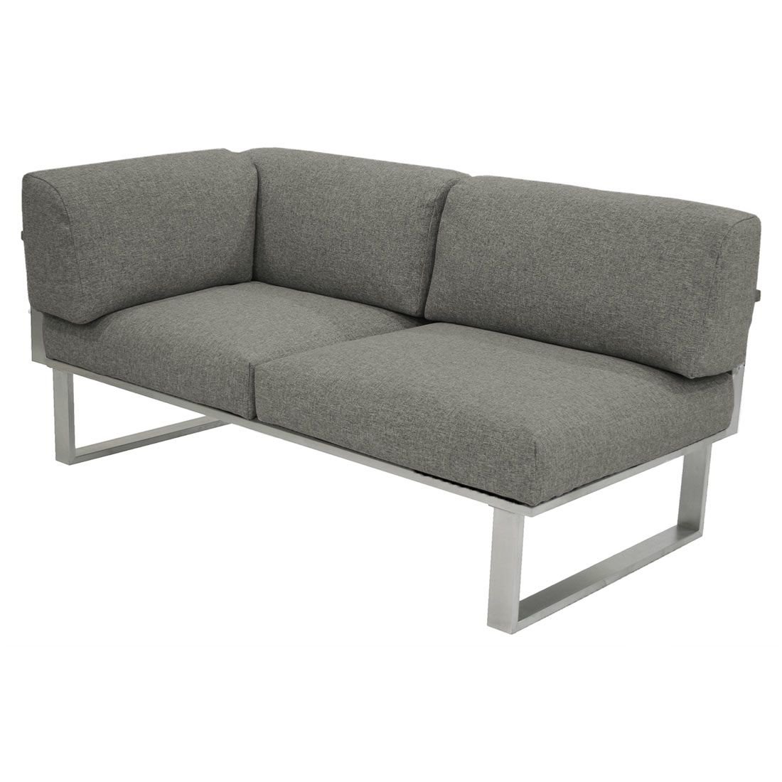 Zebra Belvedere Eck-/Endmodul Edelstahl/Tuvatextil