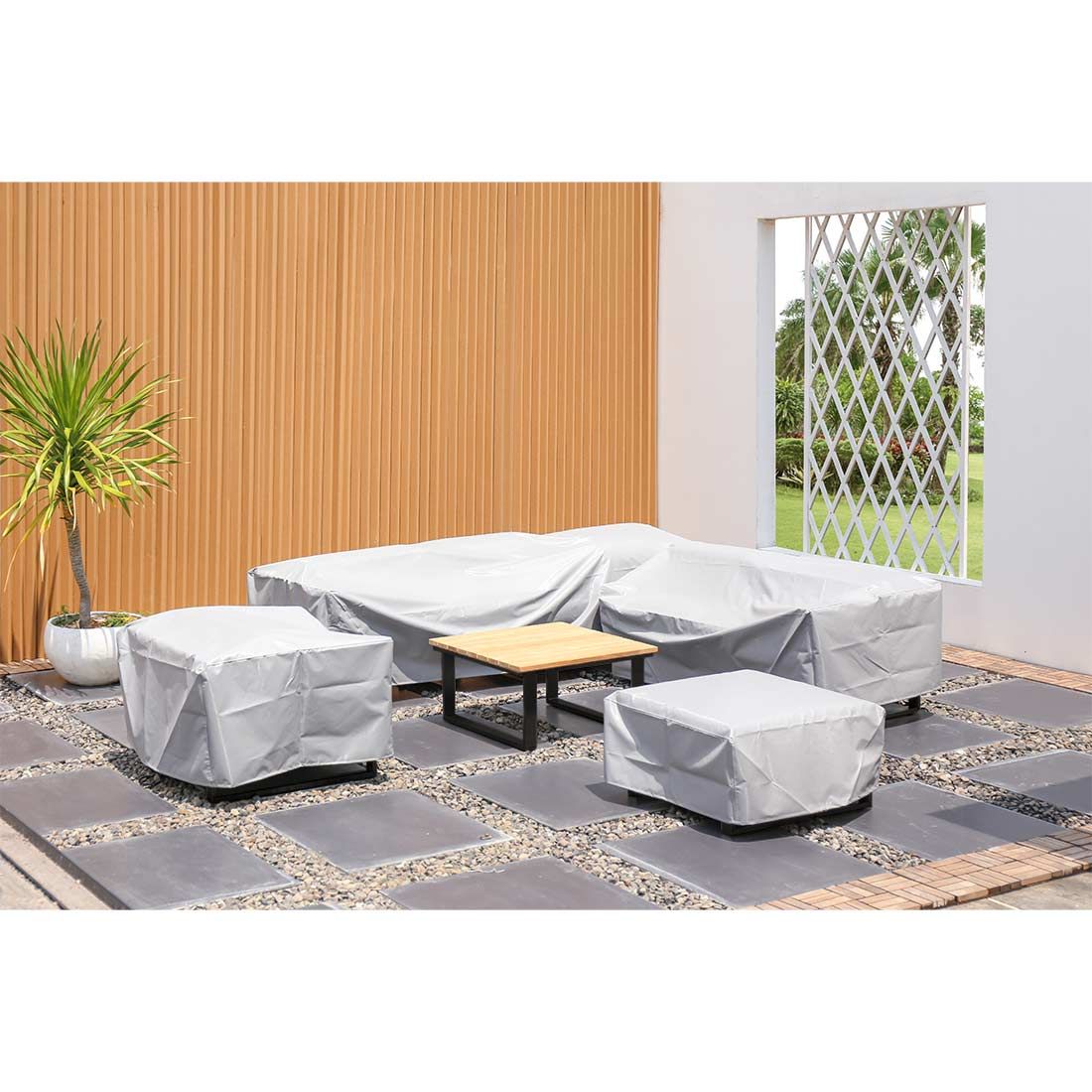 Zebra Belvedere Ecklounge Edelstahl/Tuva