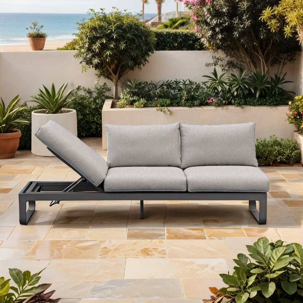 Zebra Fly Lounge Gartensofa  Aluminium/Olefin