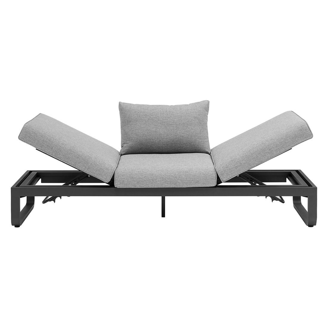 Zebra Fly Loungeset inkl. Loungetisch Aluminium/Teak/Olefin