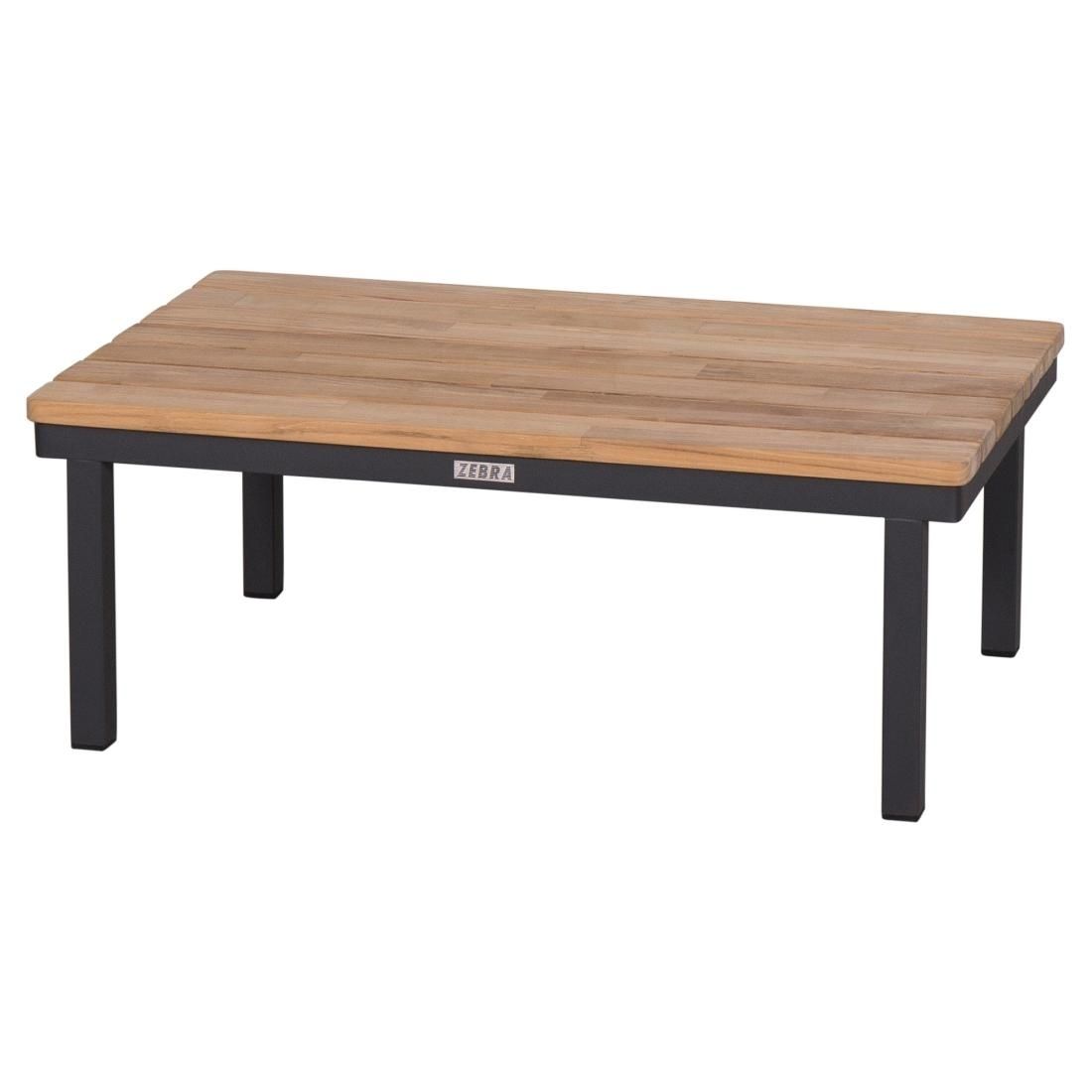 Zebra Hudson Loungetisch 94,5x48,5x36cm Edelstahl/Teak