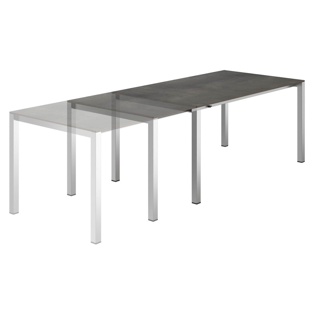 Zebra One Gartenmöbel-Set L (6 Plätze) mit OUTLIV. Tisch 160/217/267x92cm