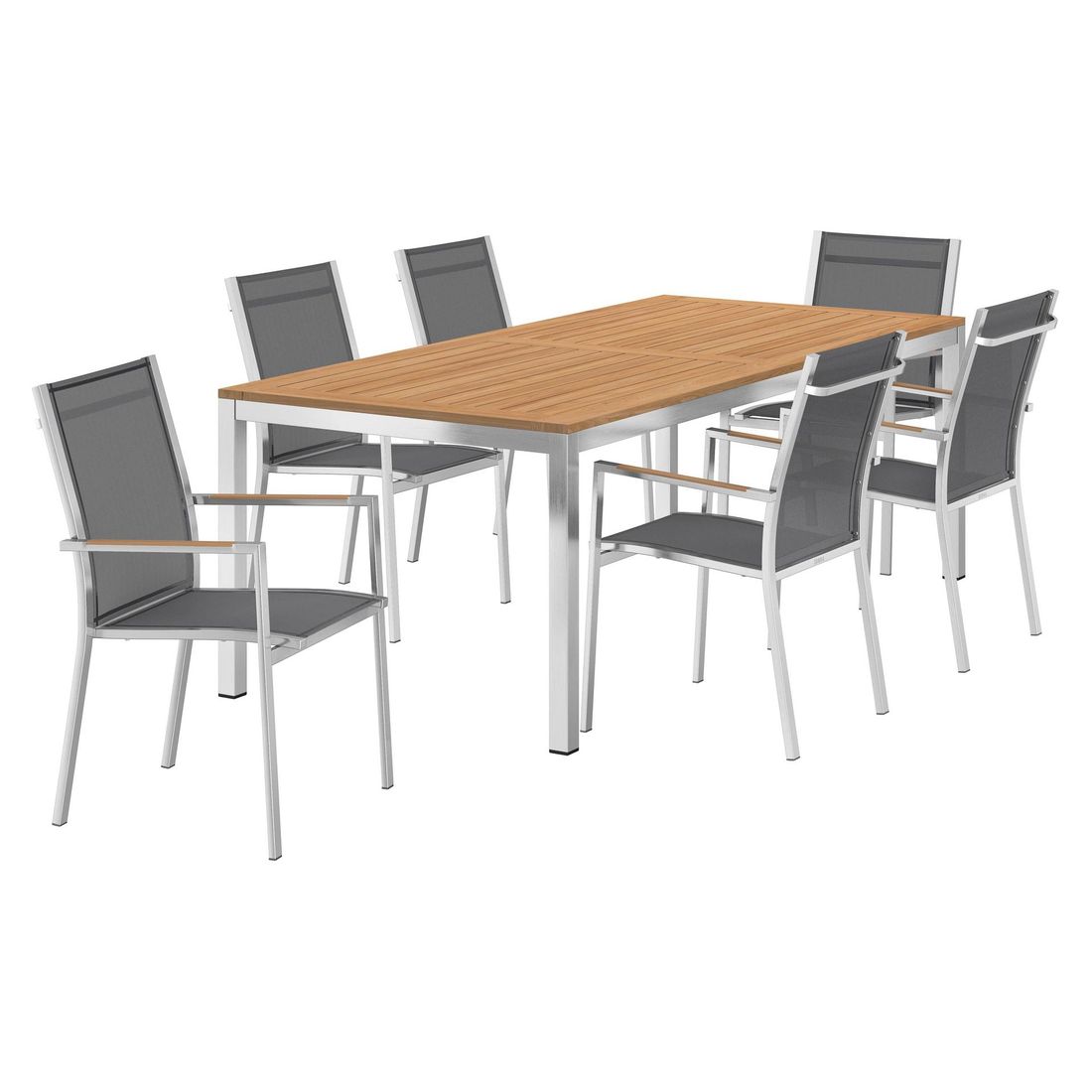 Zebra One Gartenmöbel-Set L (6 Plätze) mit OUTLIV. Tisch 220x100cm