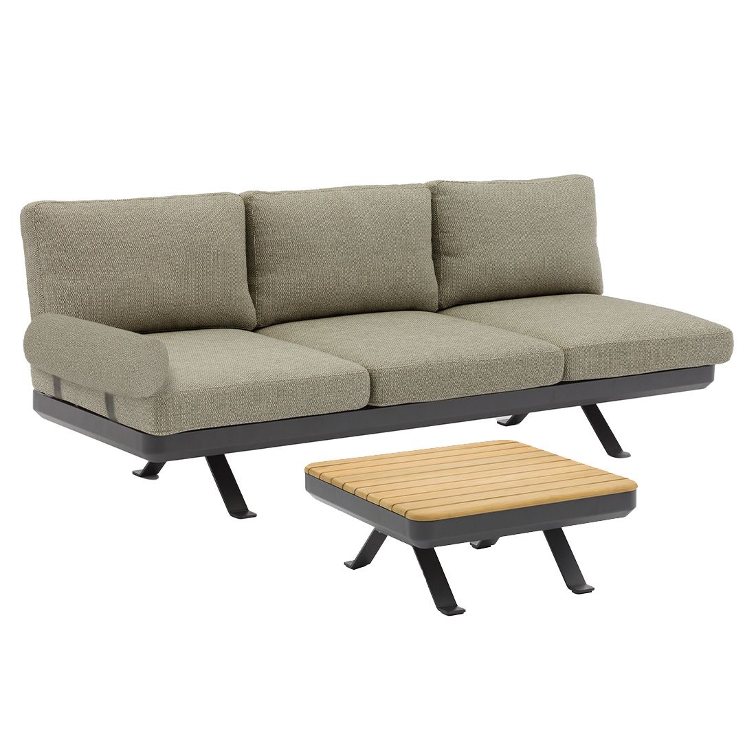 Zebra Sky Loungeset inkl. Loungetisch Aluminium/Sunproof