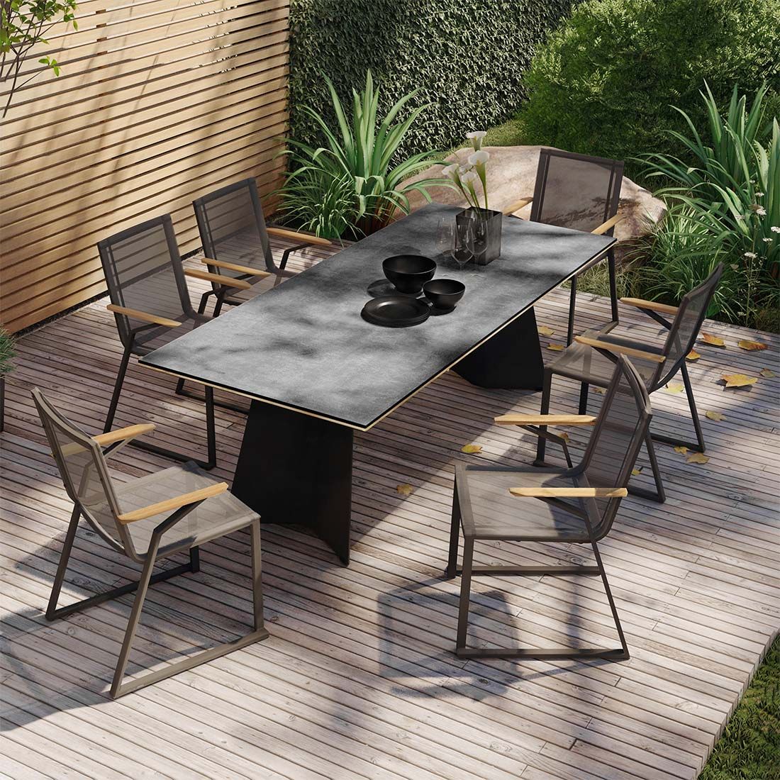 Zebra Tamax Gartenmöbel-Set L (6 Plätze) Tisch 230x100cm