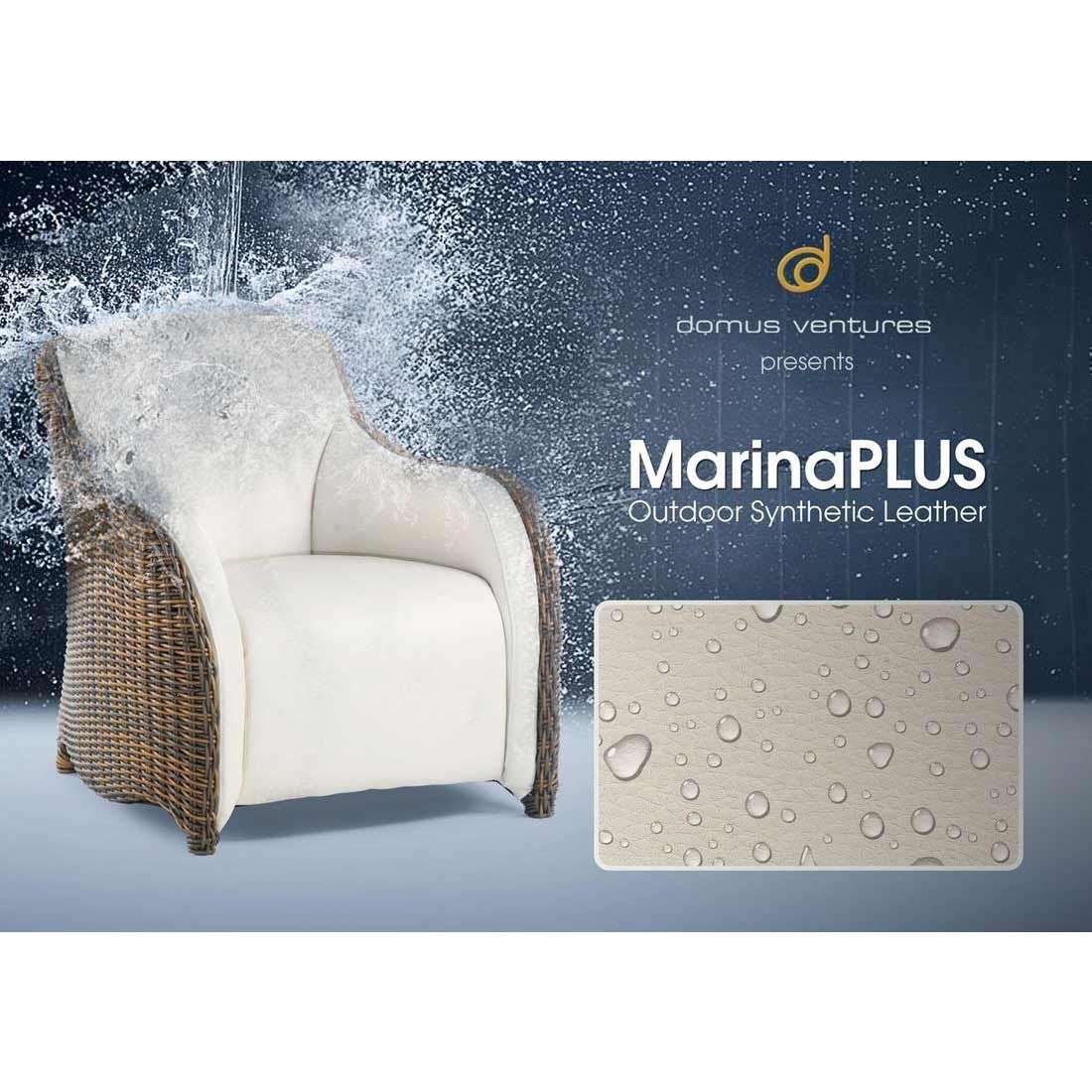 Domus Ventures Luxor Gartensessel Halbrundgeflecht/MarinaPlus