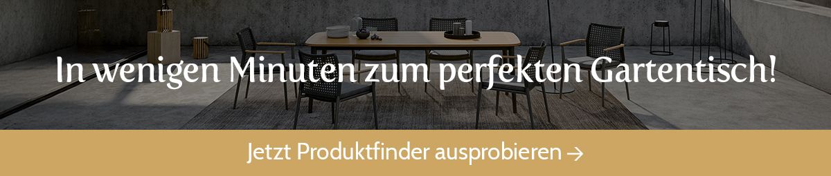 Banner Gartentisch-Finder