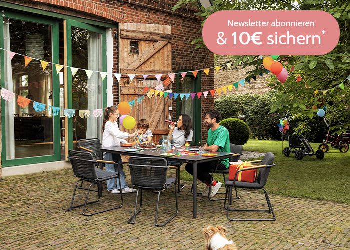 Newsletter abonnieren und 10 €*-Einkaufsgutschein sichern! Newsletter abonnieren und 10 €*-Einkaufsgutschein sichern!