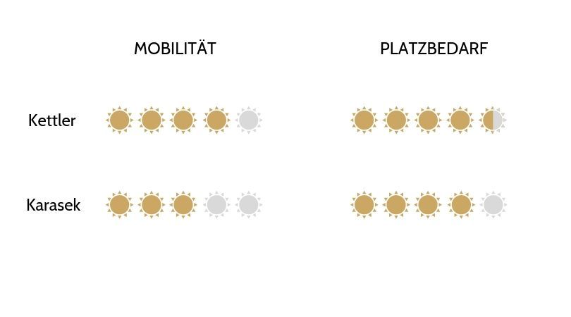 Grafik: Mobilität und Platzbedarf Grafik: Mobilität und Platzbedarf