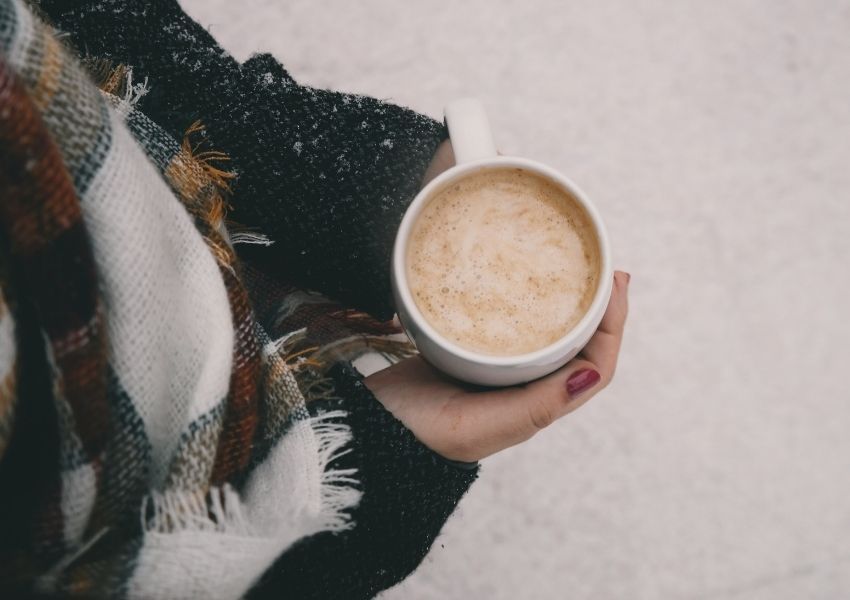 Kaffee im Winter Kaffee im Winter