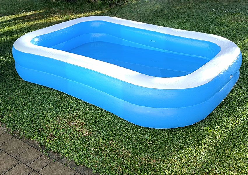 Untergrund für den Pool Untergrund für den Pool