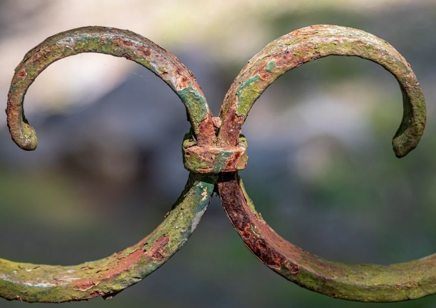 Metall mit Rost Metall mit Rost