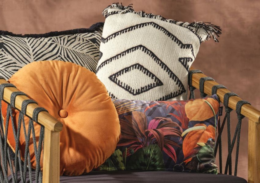 Boho Kissen im Muster und Farb Mix Boho Kissen im Muster und Farb Mix