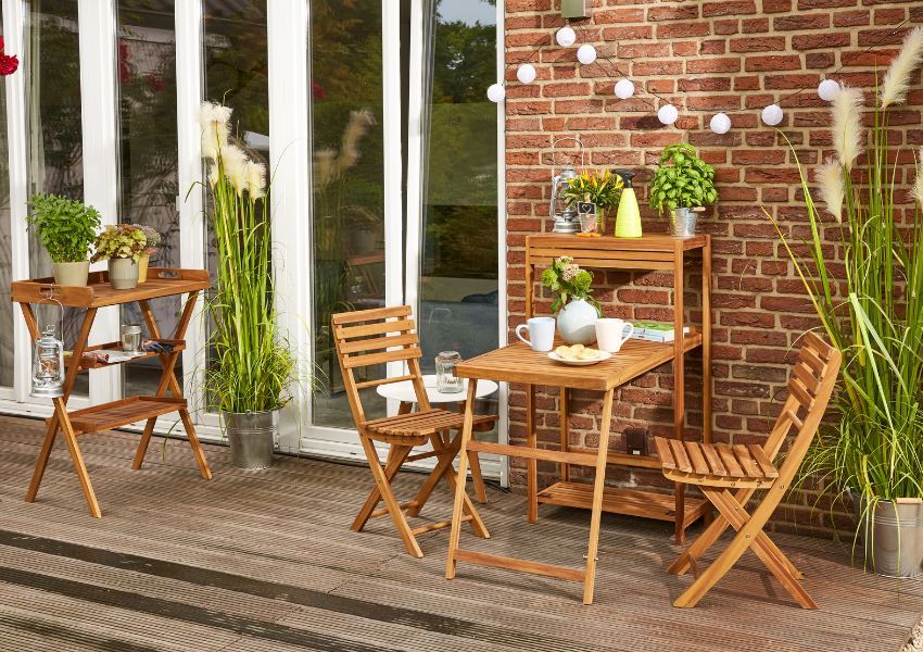 Ziersträucher auf Boho Balkon Ziersträucher auf Boho Balkon