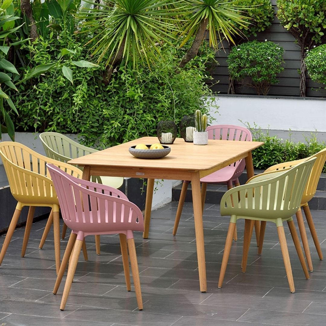 Essgruppe mit LifestyleGarden Nassau Gartensessel Essgruppe mit LifestyleGarden Nassau Gartensessel