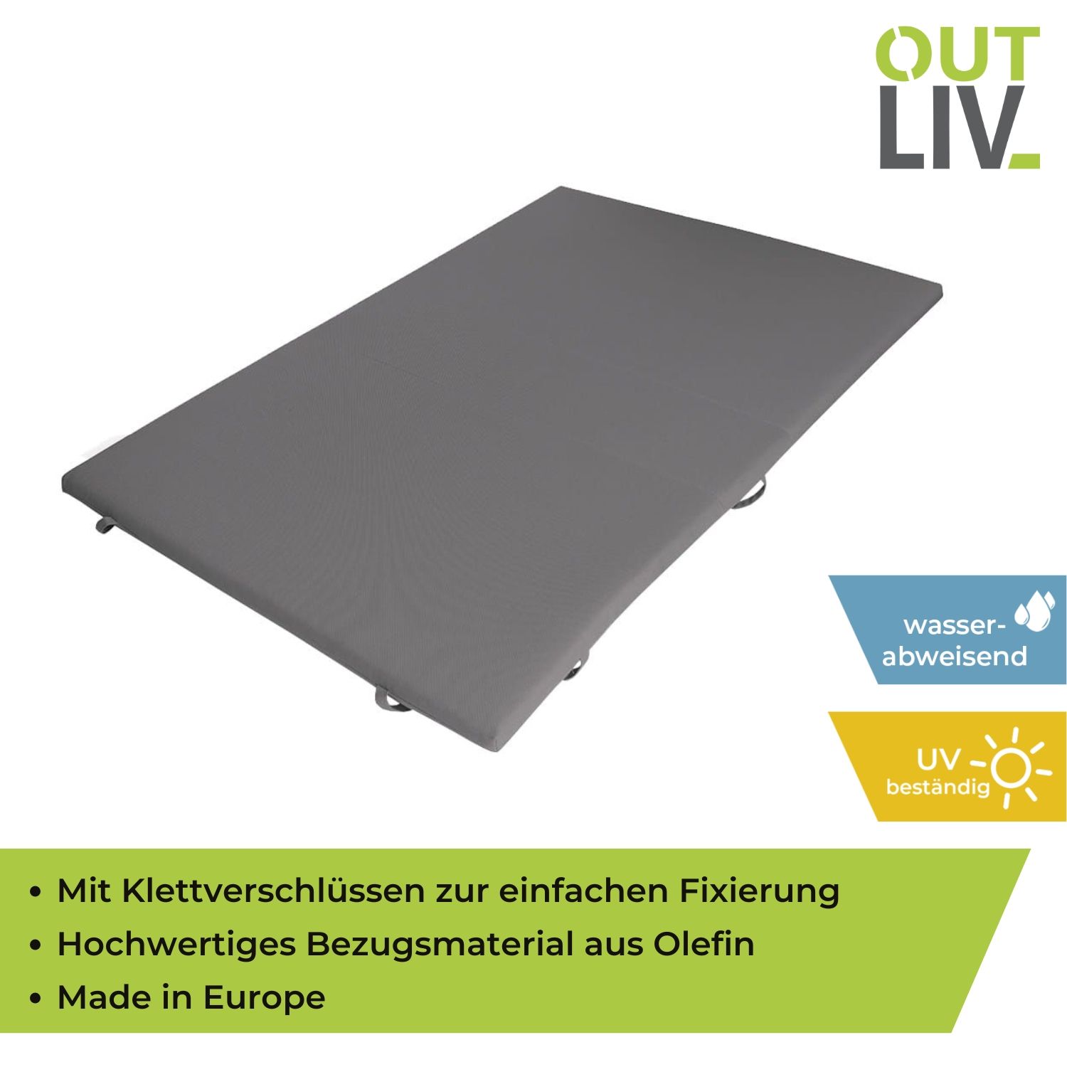 OUTLIV. Auflage für Heaven Swing Doppelliege 184x110x5cm Grau