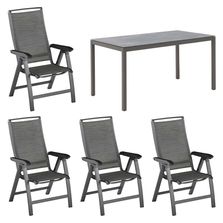 OUTLIV. Mia Gartentisch Aluminium/Keramik Anthrazit/Concrete Coal