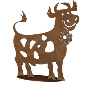 H.G-Deko Lustige Kuh 60 cm Stahlblech