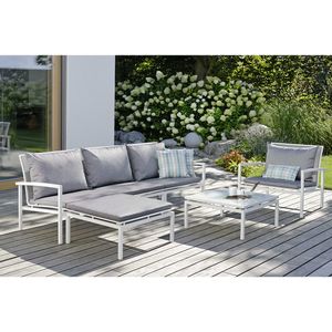 Stern Skelby Lounge-Gruppe 6-teilig Aluminium/Textilene inkl. Kissen