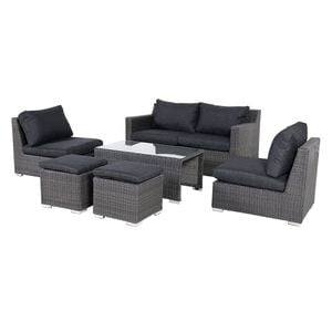 OUTLIV. Spain Lounge-Gruppe 6tlg. Geflecht/Olefin