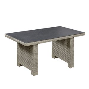 LC Garden Bilbao Gartentisch 145x80cm Geflecht/Spraystone