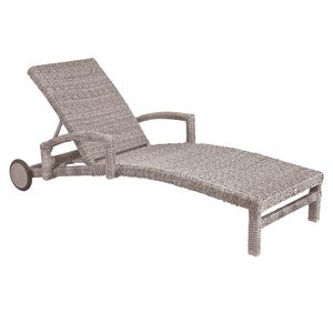MBM Bellini Gartenliege Geflecht Mirotex-Twist