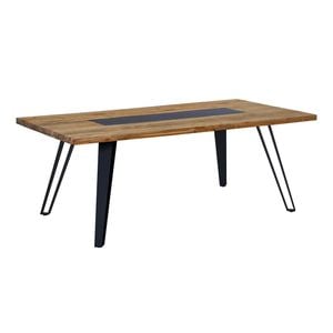 OUTLIV. Alita Gartentisch 200x100cm Stahl/Teak Recycelt