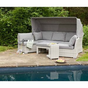 LC Garden Parma Ecklounge 5-tlg. Geflecht/Polyester