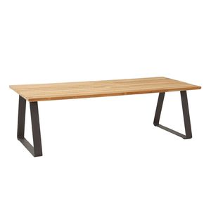 4Seasons Basso Gartentisch 240x100 cm Stahl/Teak