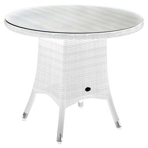 Zebra Mary Gartentisch Ø90 cm Geflecht/Glas