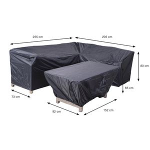 Garden Impressions Coverit 2- teiliges Schutzhüllenset für Loungegruppen  L-Form  255/205x73x80 cm
