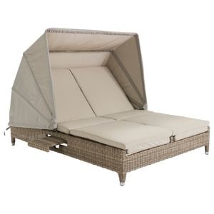 Domus Ventures Cleveland Lecce Loungeliege Halbrundgeflecht/Olefin