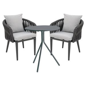OUTLIV. Bellano Gartenmöbel-Set 3-tlg. mit Bistrotisch Ø65cm