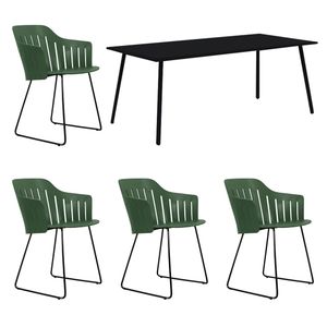 Cane-Line Choice Gartenmöbelset 5-tlg.+Tisch 190x90cm Kufe