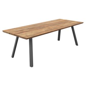 OUTLIV. Negara Gartentisch Edelstahl/Teak recycelt