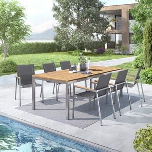 OUTLIV. Rimini Gartenmöbel-Set L (6 Plätze) Tisch 220x100cm